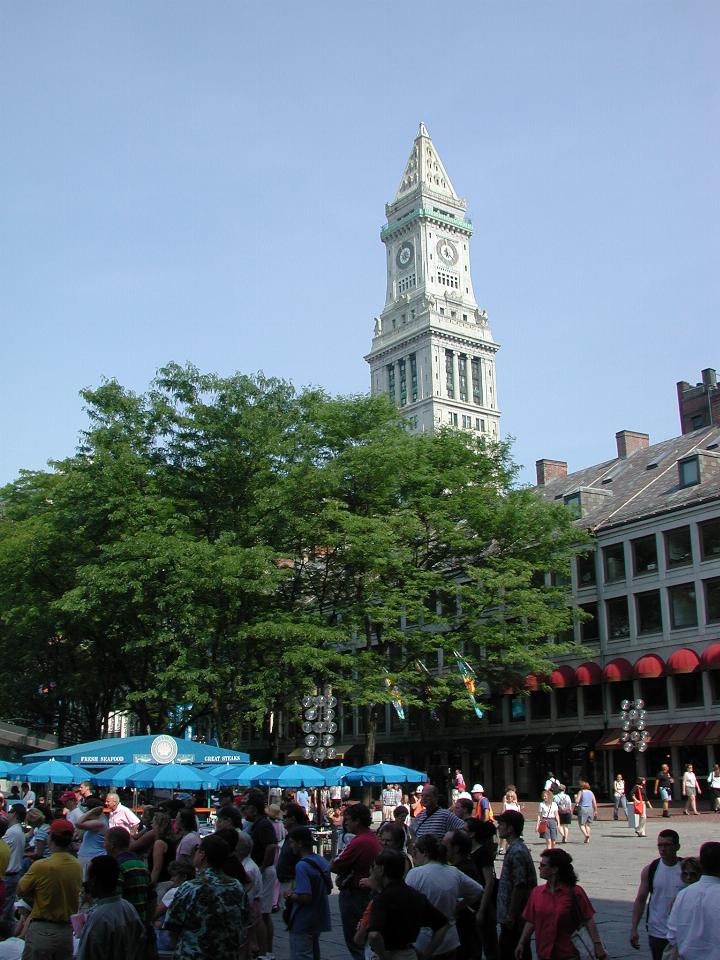 Quincy Market, seen from Faneuil Hall steps