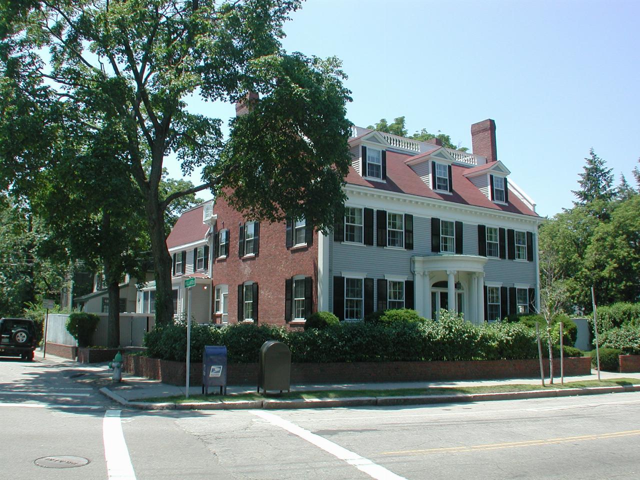 Typical house on Brattle Street, former top address