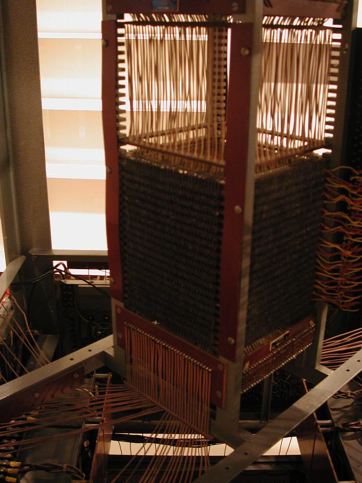 Project Whirlwind core memory testing computer (first use of core memory!)