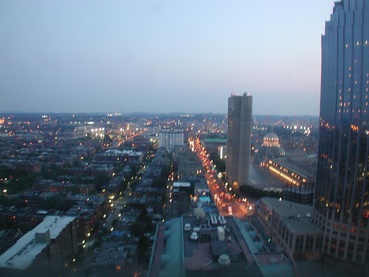 Sunset from room 2739, Copley Square Marriott Hotel