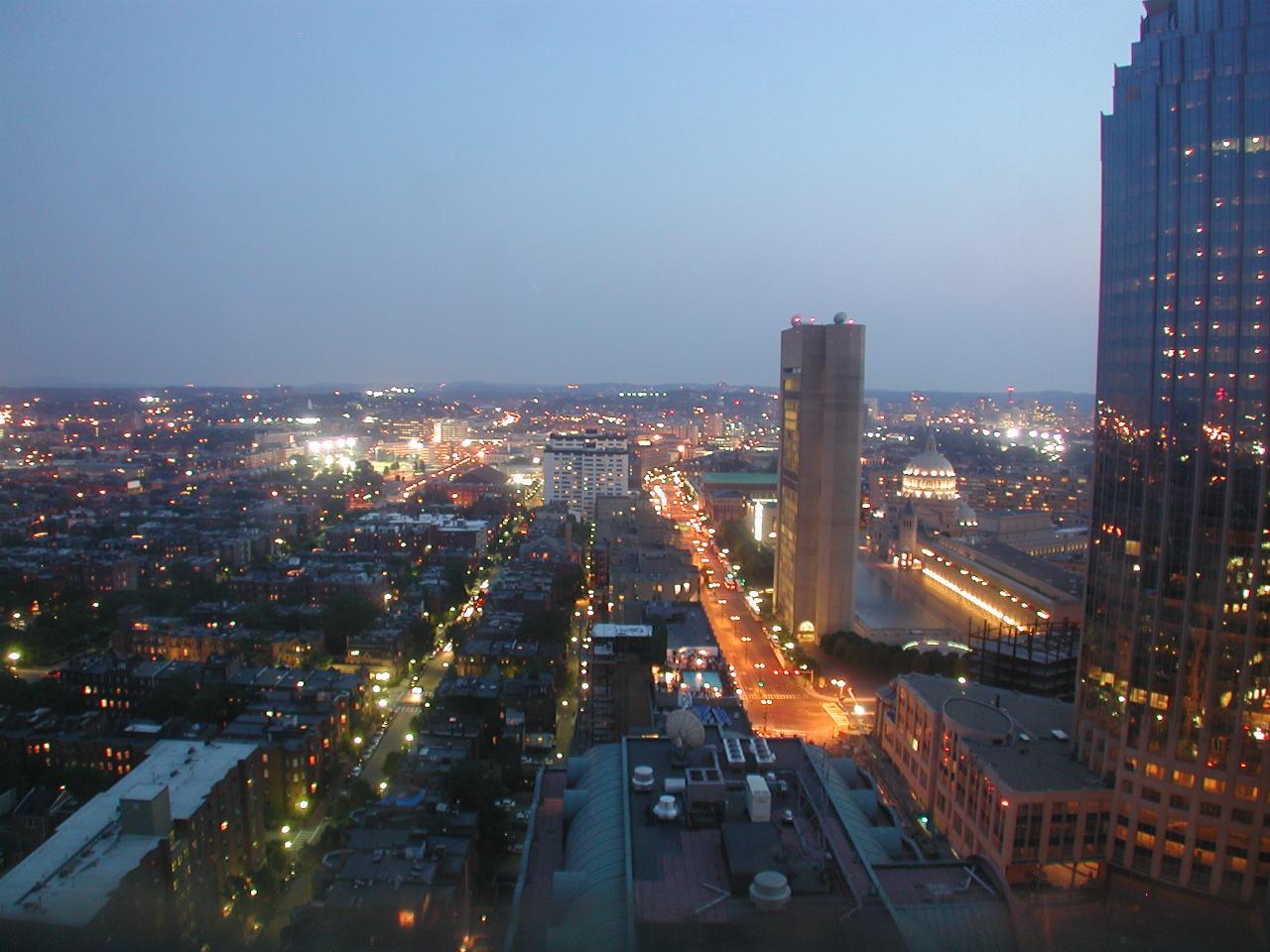 Sunset from room 2739, Copley Square Marriott Hotel