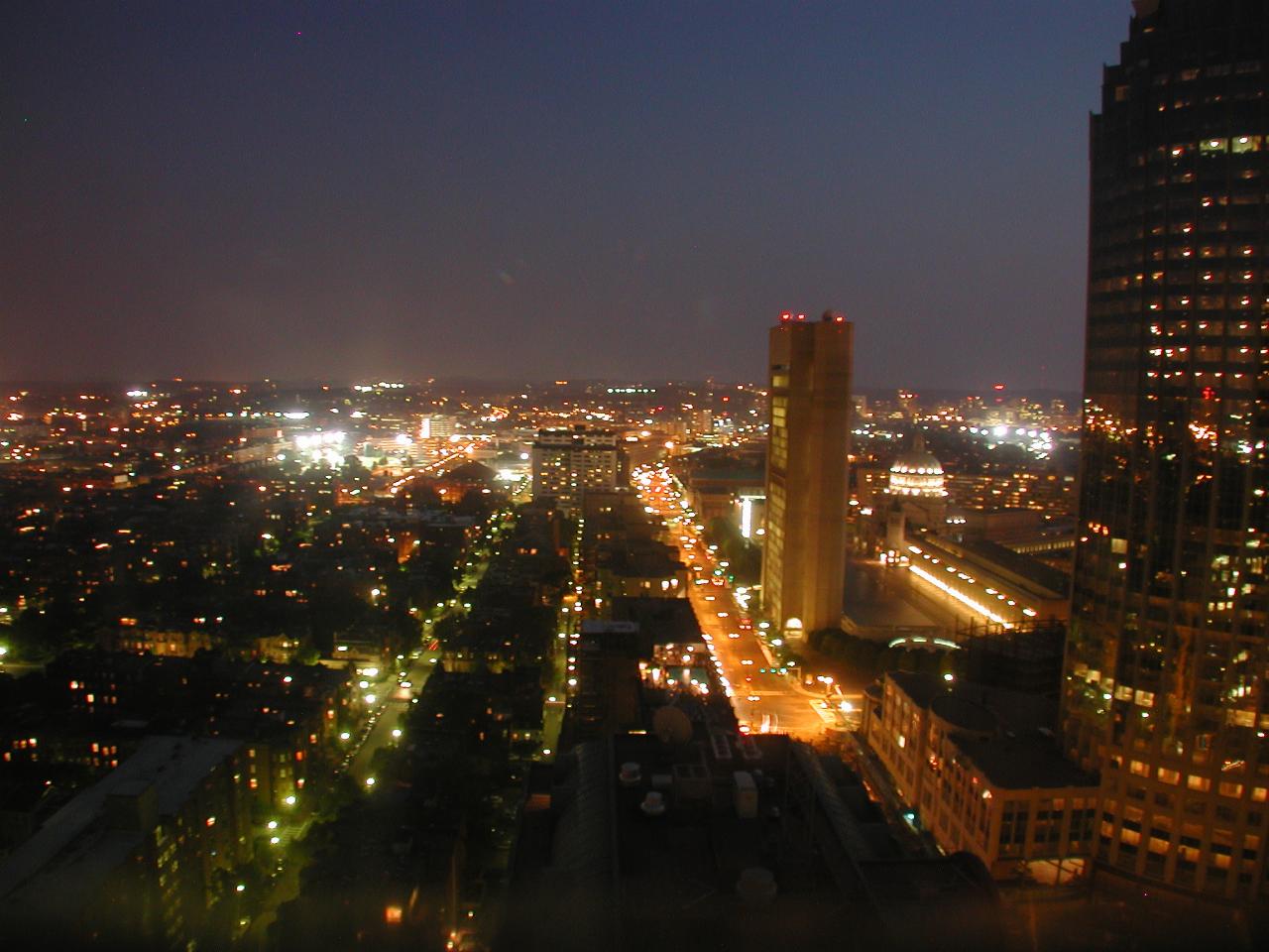 Sunset from room 2739, Copley Square Marriott Hotel