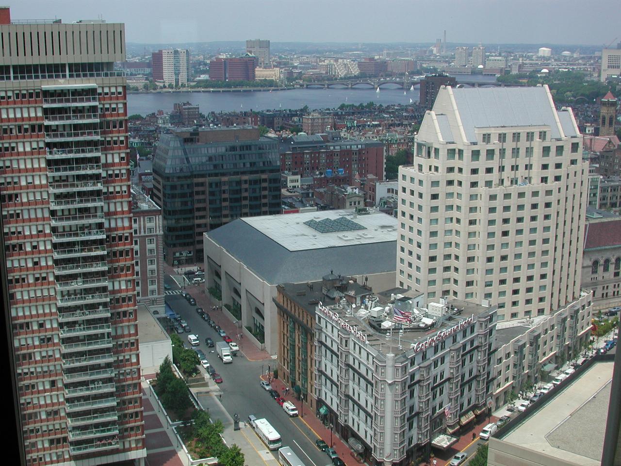 Copley Square from 27th floor of Marriott Hotel