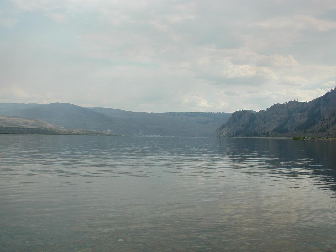 Columbia River behind Wells Dam, photo taken from an unnamed boat ramp