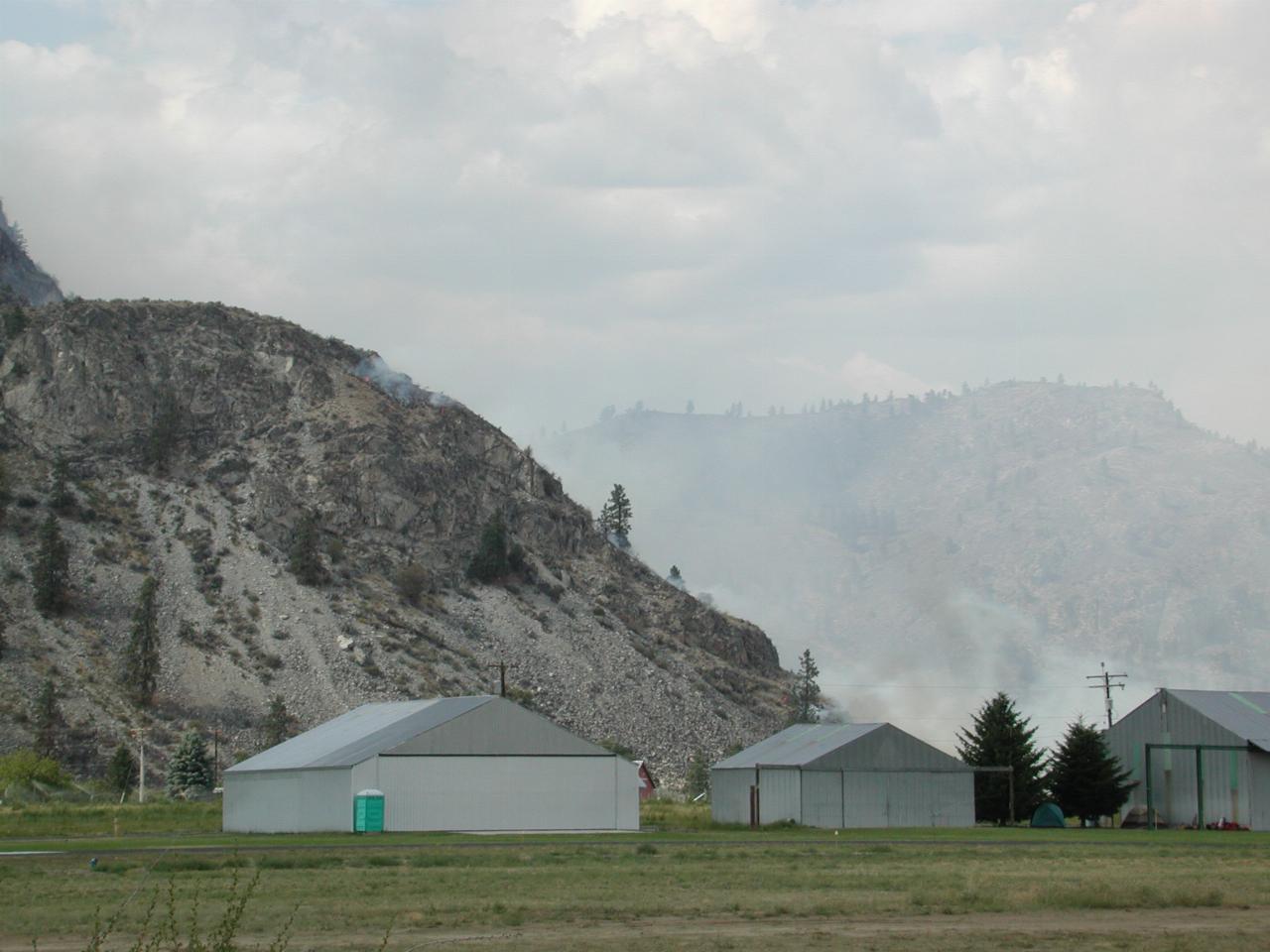 Chelan fire near the Chelan Airport