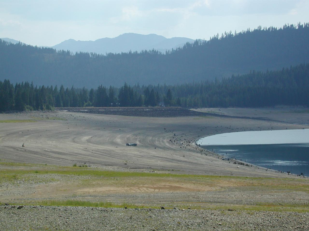 Cle Elum Reservoir, near Rosslyn, with a very low level