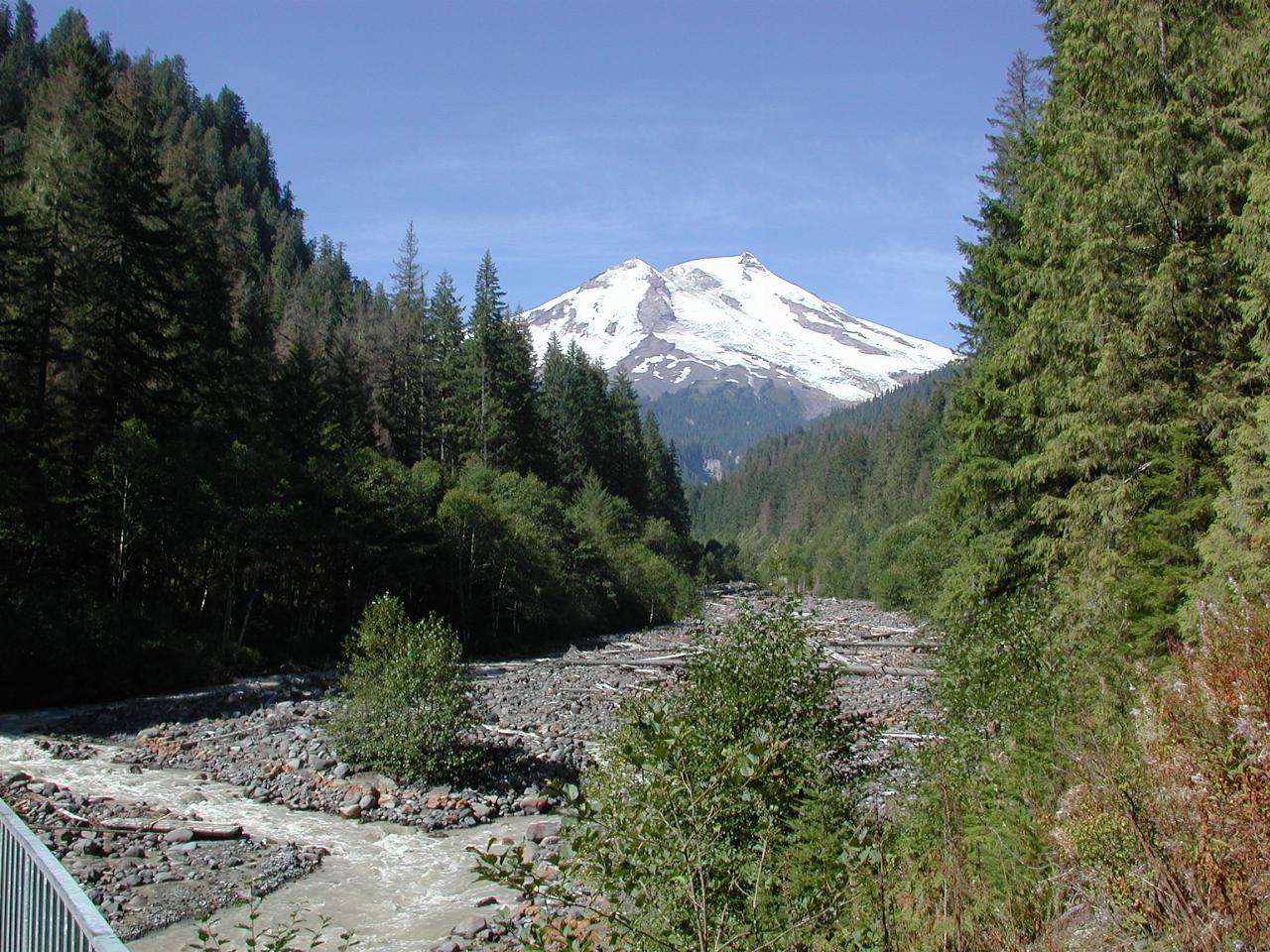 Mt. Baker, from Lake Baker Road at Boulder Creek