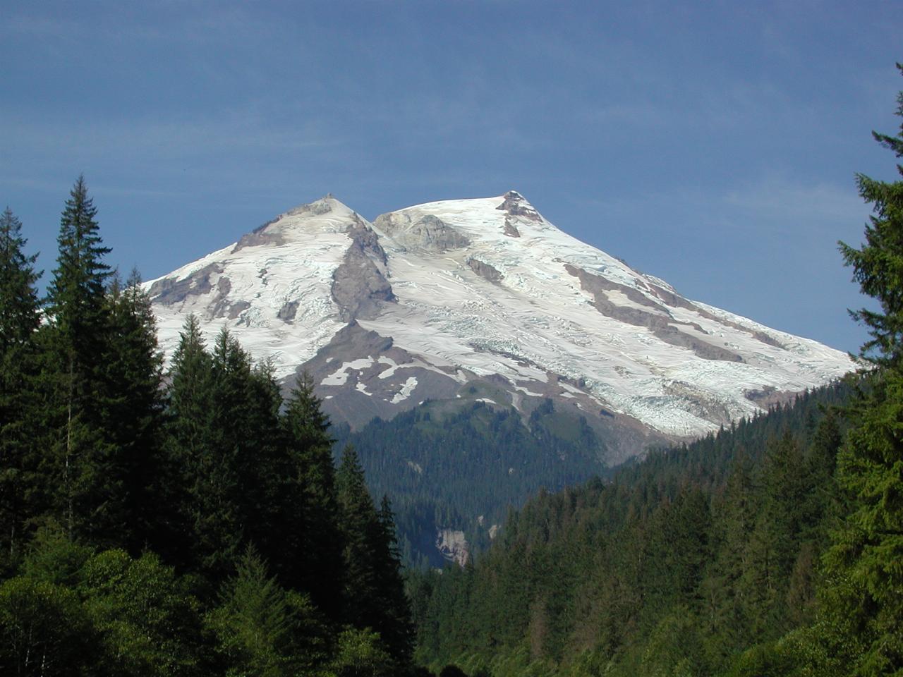 Mt. Baker, from Lake Baker Road at Boulder Creek