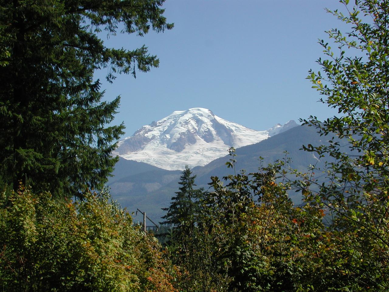 Mt. Baker as seen from a viewpoint on SR 542