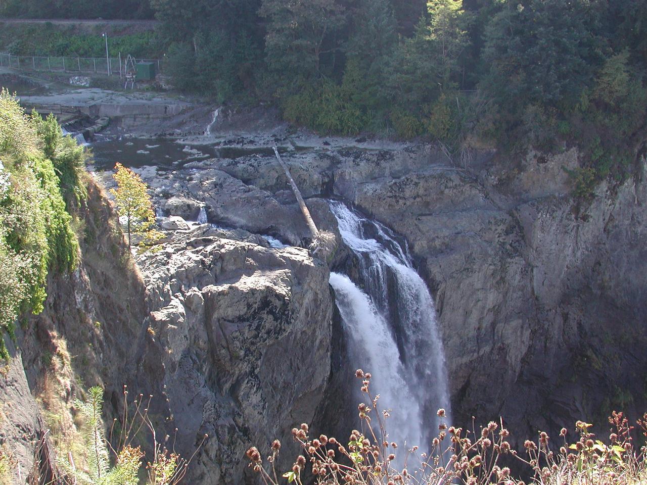 Snoqualmie Falls from near Salish Lodge - VERY low flow after dry winter and summer