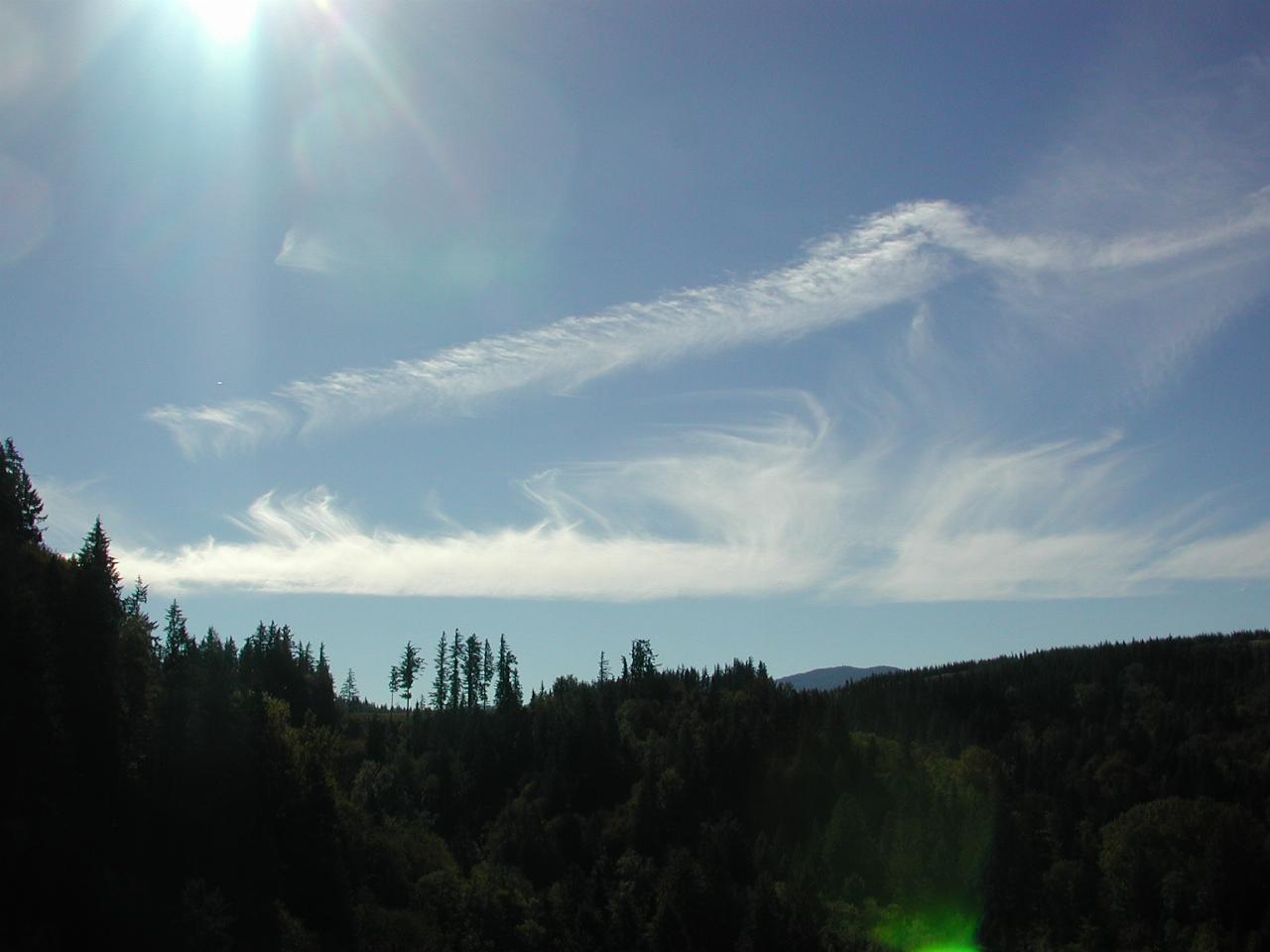 Interesting cloud formations as seen from Snoqualmie Falls