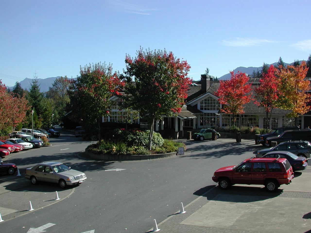 Colourful foliage at Salish Lodge, Snoqualmie Falls