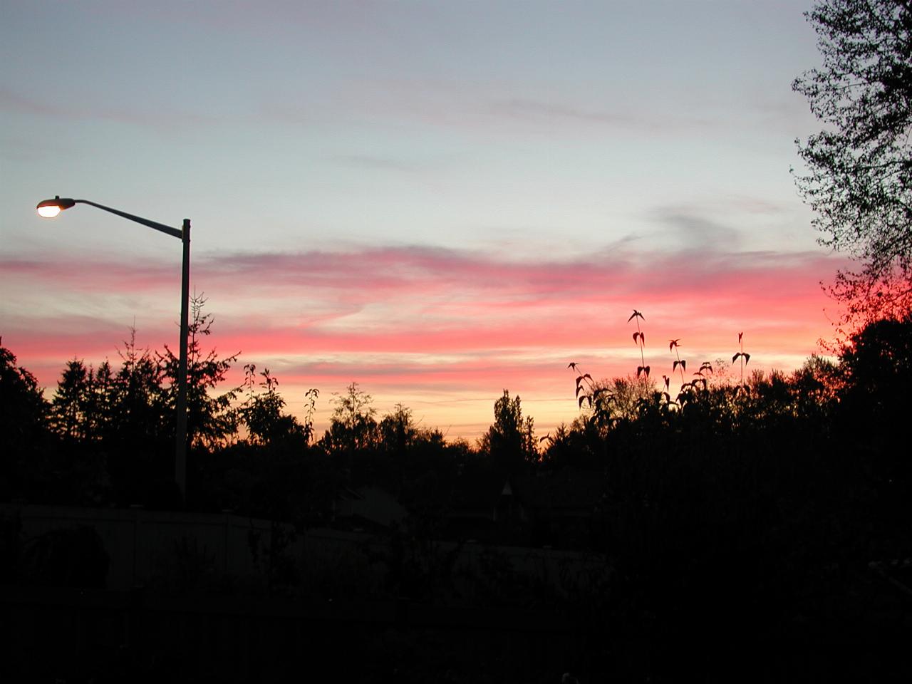 Another glorious sunset as seen from my patio