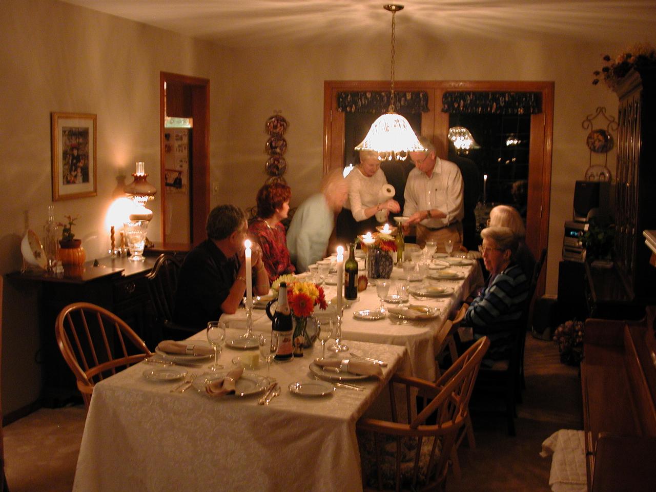 More diners:Brad, Sandy, Louise, Judy, Bill, Margo, Doris