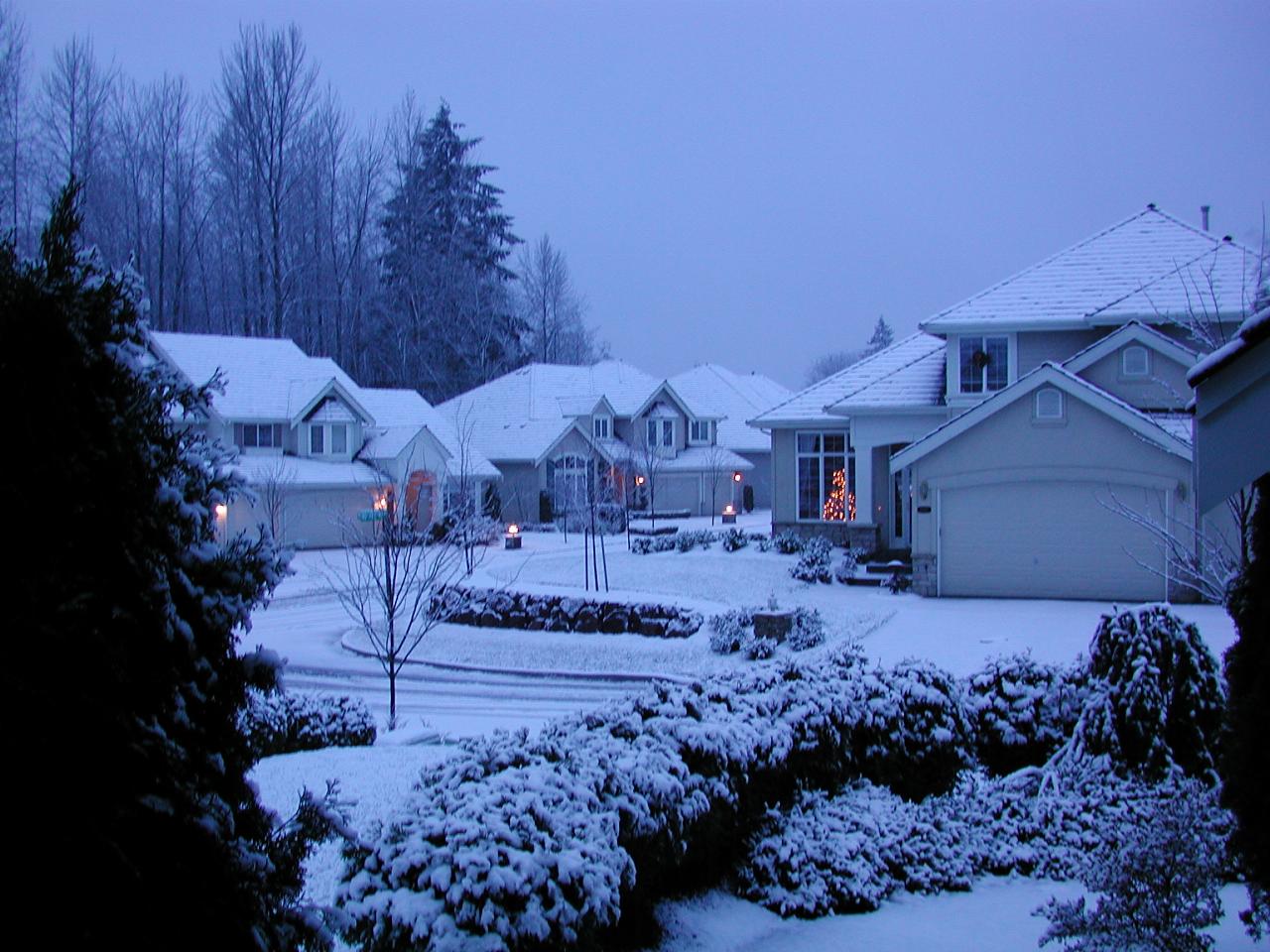 It's White!  View out my front door