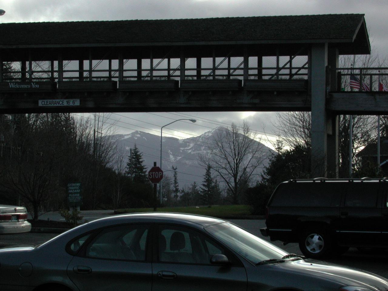 Looking from Snoqualmie Falls parking lot towards Snoqualmie Pass