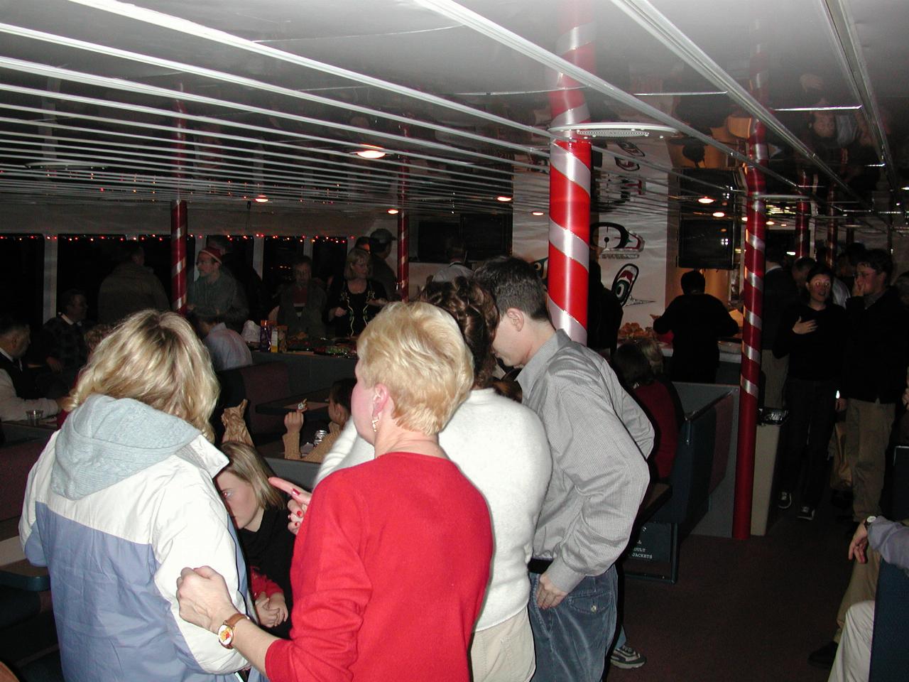 Getting underway aboard the MV Klondike Express for Christmas Cruise