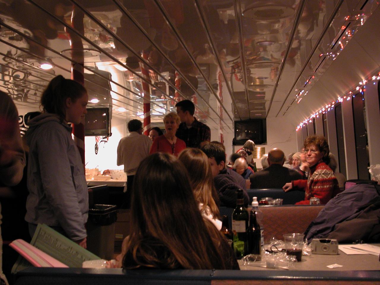 Inside of Klondlike Express, Judy & Matthew Bennett in mid scene