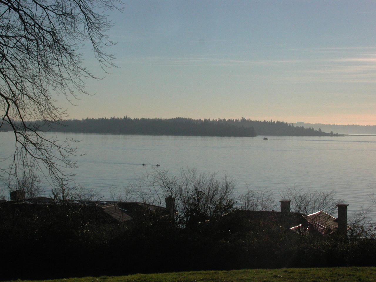 Lake Washington from Kirkland's Waverly Park, looking SE