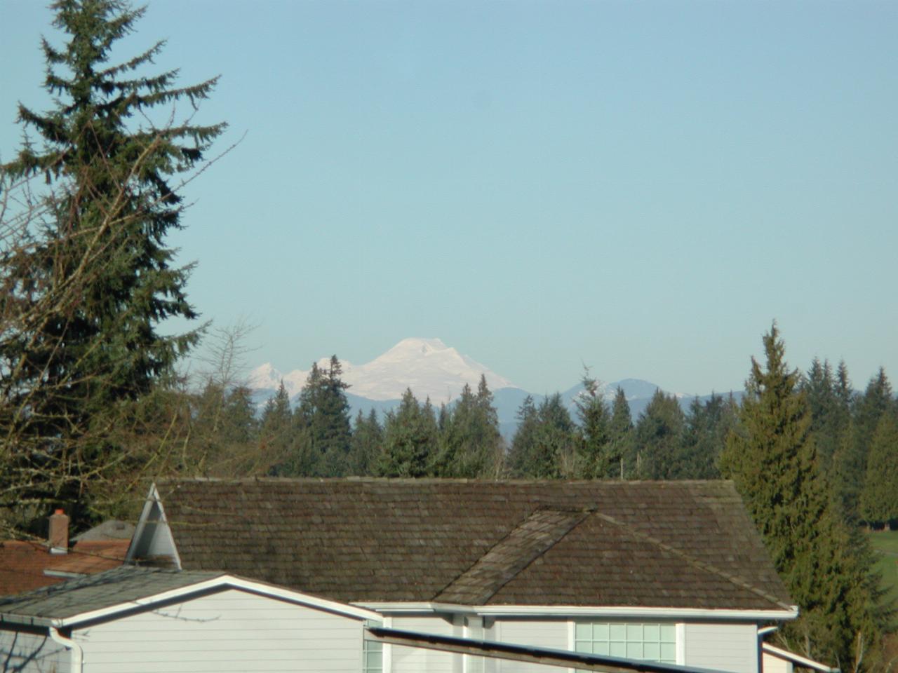 Mt. Baker from a rural road south of Snohomish