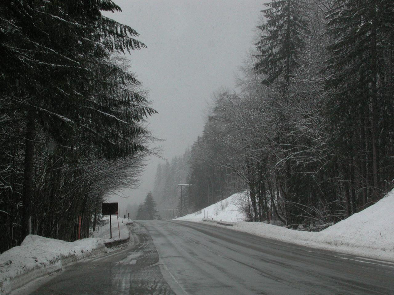 On the road (US-2) to Leavenworth, western side of Stevens Pass