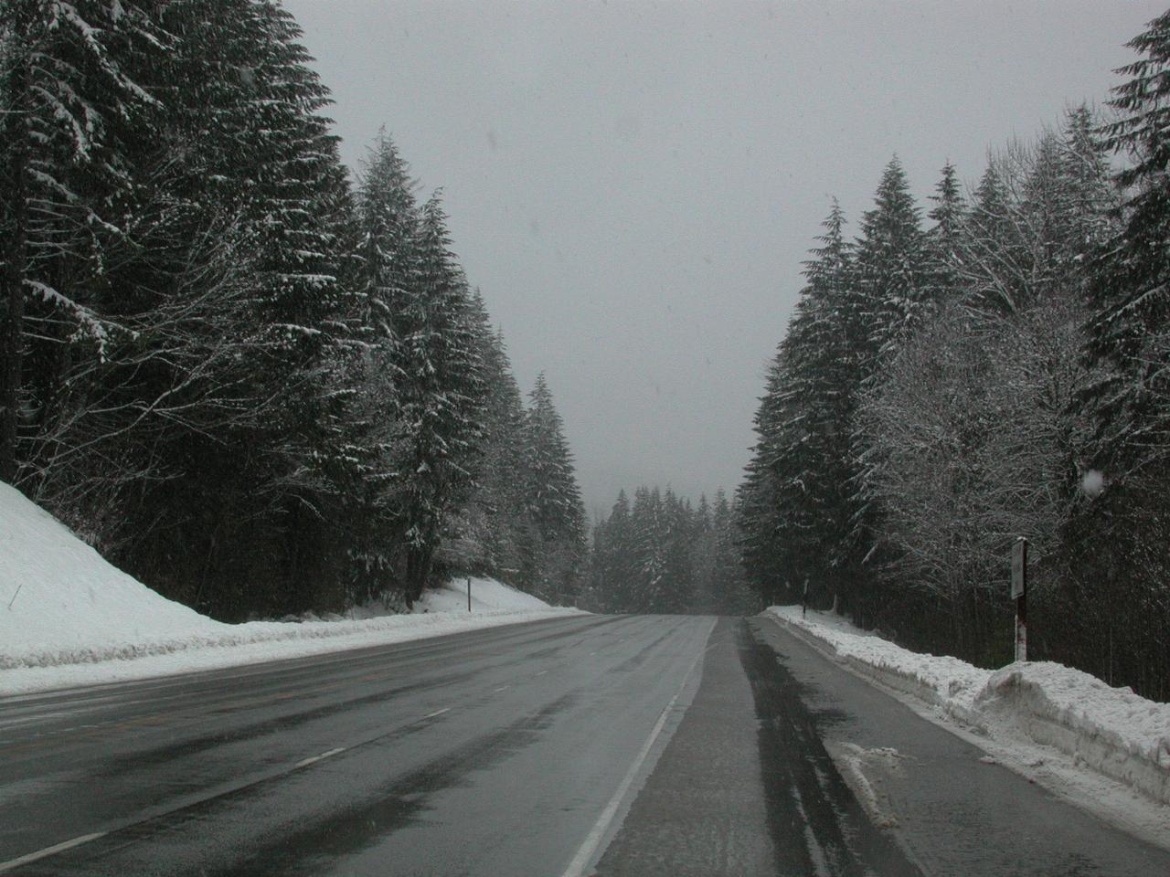 On the road (US-2) to Leavenworth, western side of Stevens Pass