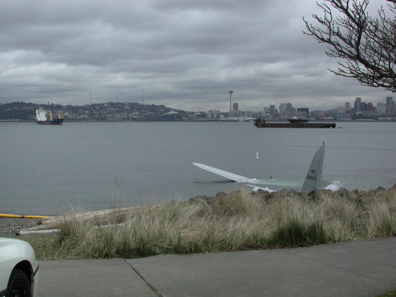 The Boeing 307 Stratoliner which crashed in Elliot Bay on 28 Mar 2002