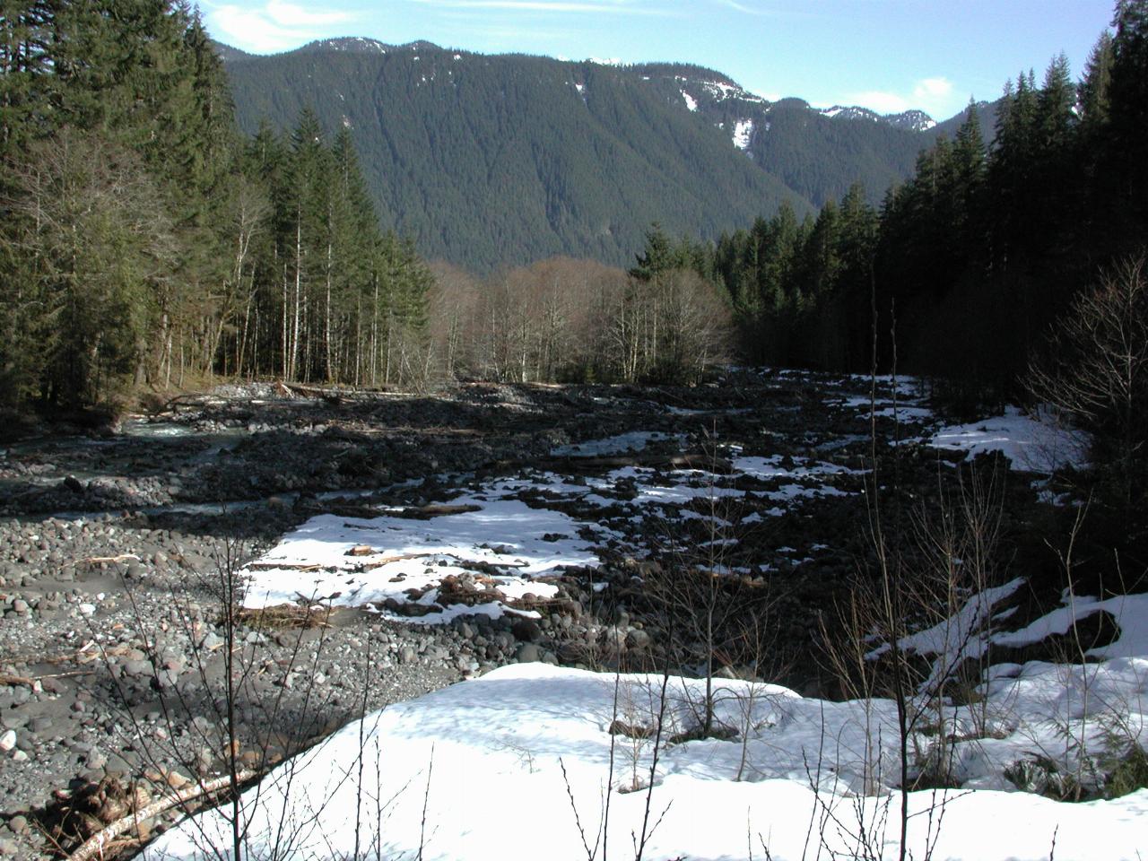 Looking down Boulder Creek towards Baker Lake (not visible from here)