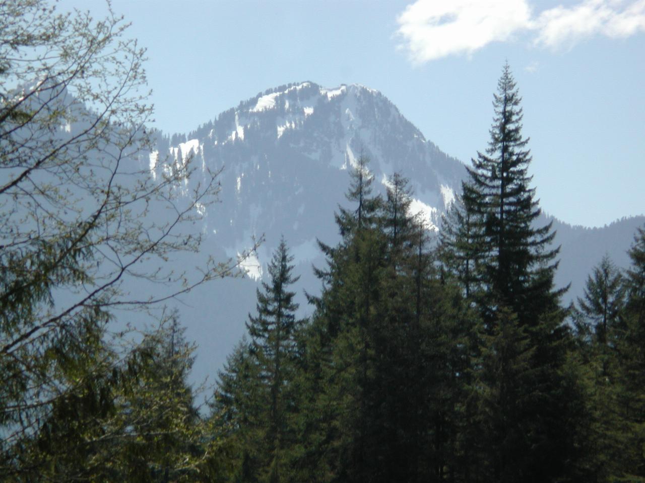 Some other mountain, as seen from Boulder Creek, looking over Baker Lake