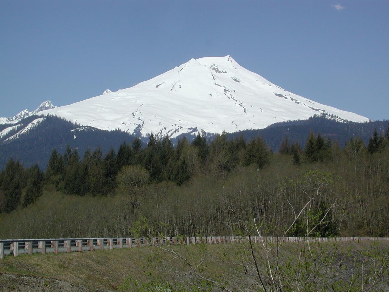 Mt. Baker, as seen from Baker Lake Dam picnic area