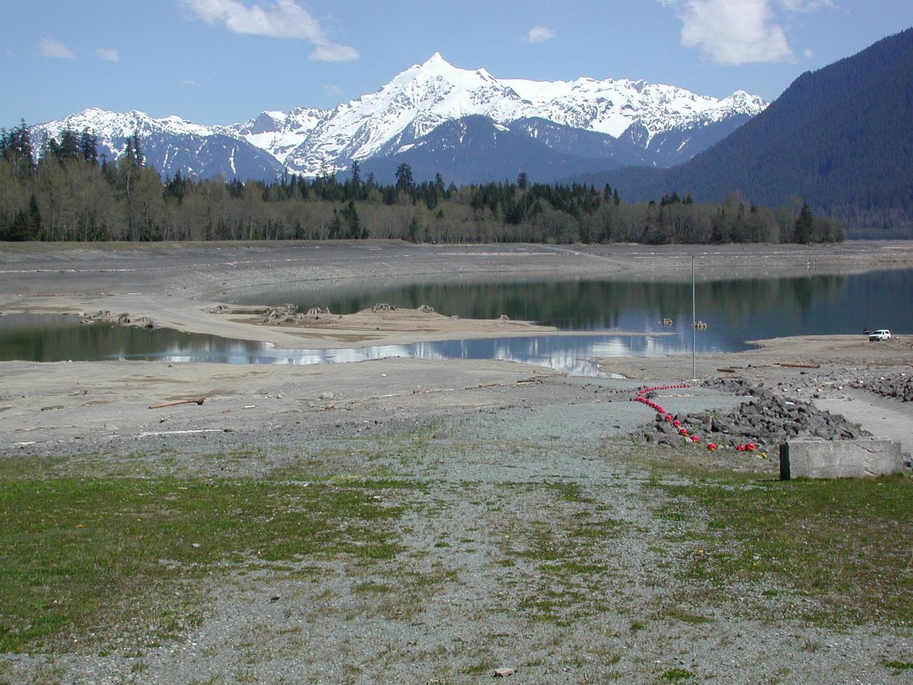 Mt. Shuksan and Baker Lake, from Baker Lake Dam picnic area