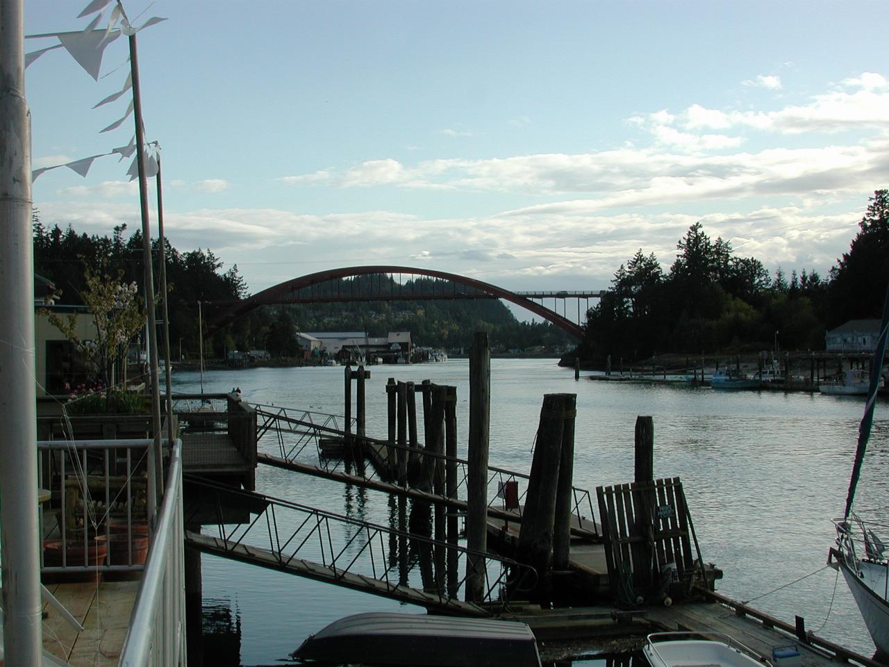 The bridge over Swinosh Channel, Ls Conner; looking south