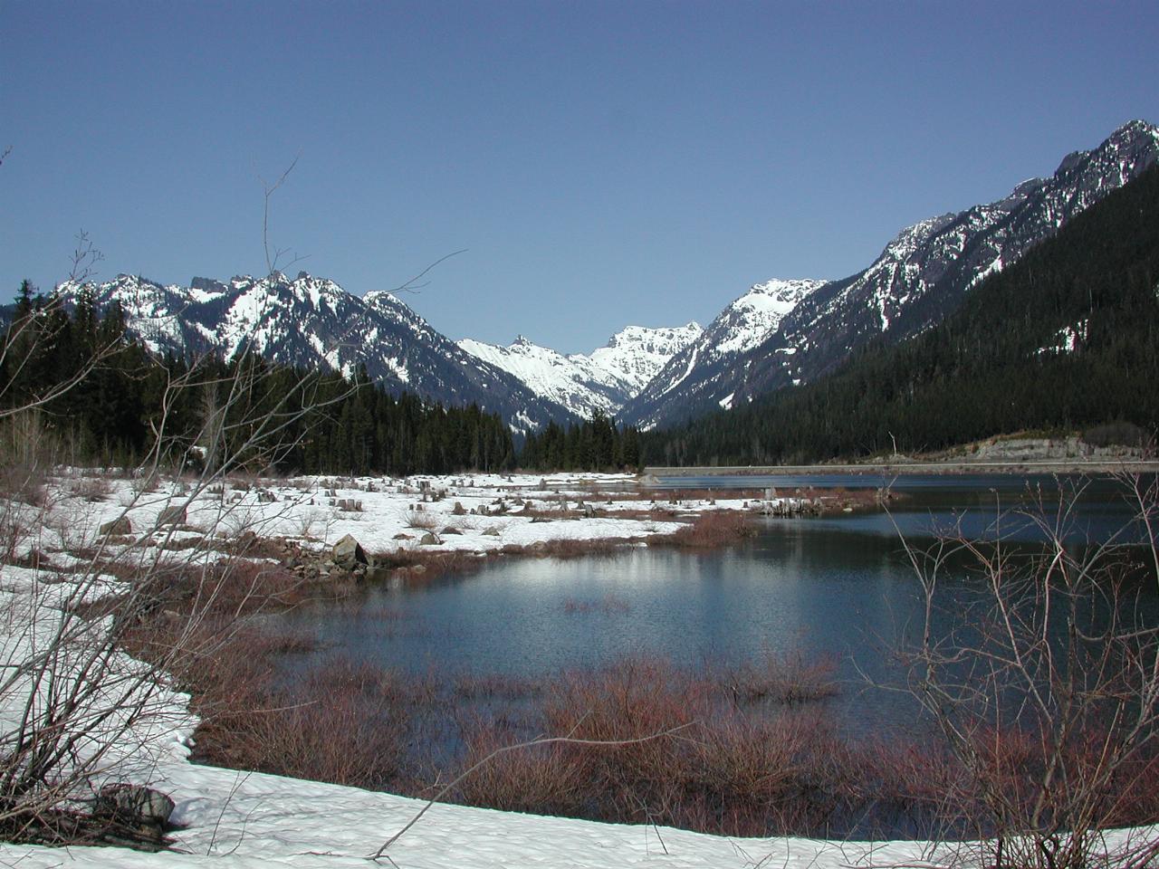 Looking NE over Keechelus Lake, Snoqualmie Pass