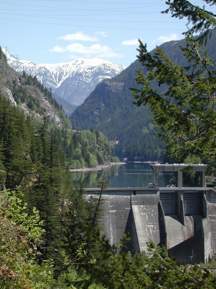 Gorge Dam, last of Skagit River hydroelectric dams