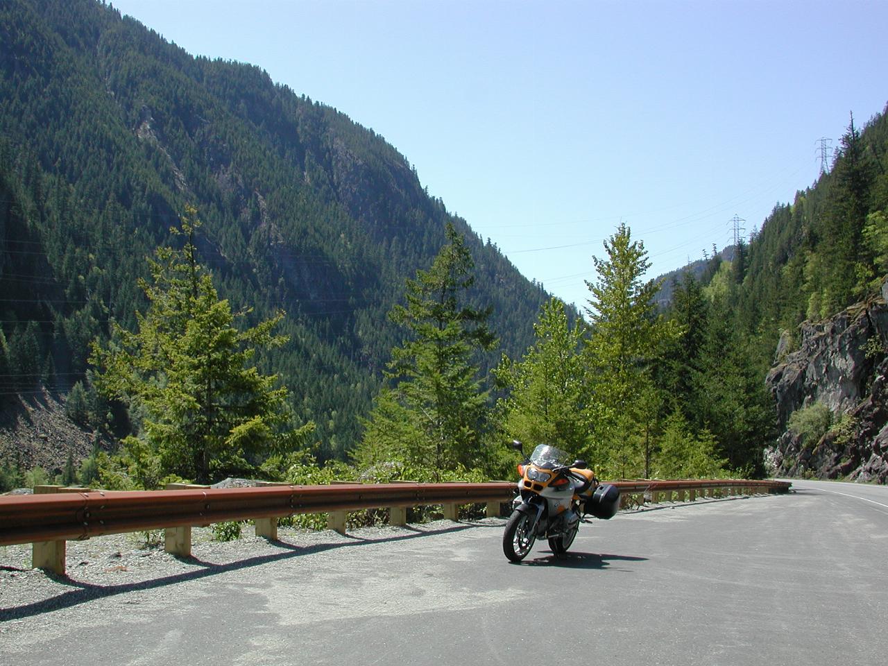 The R11S near the Gorge Dam, Skagit River/Nth. Cascades Highway