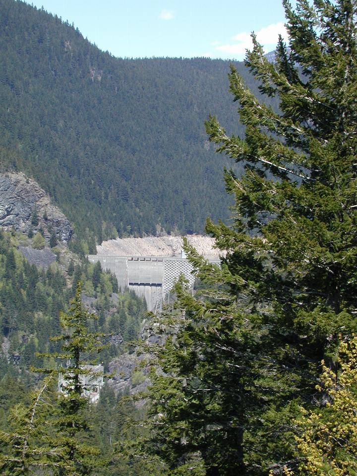 Ross Dam, the uppermost of the Skagit River hydroelectric dams