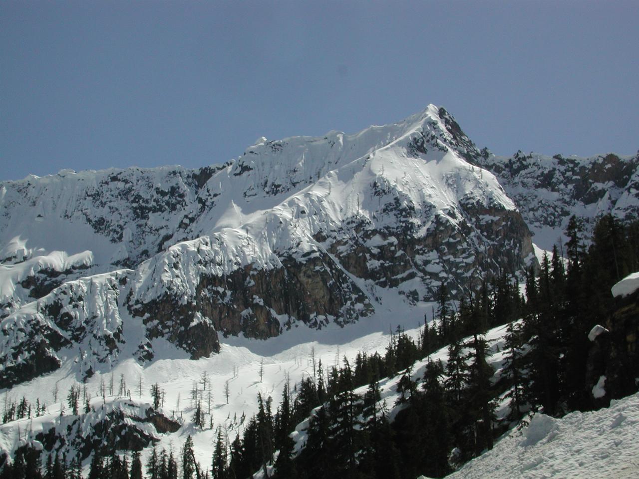 Close up of some of the snow on Early Winters Spires