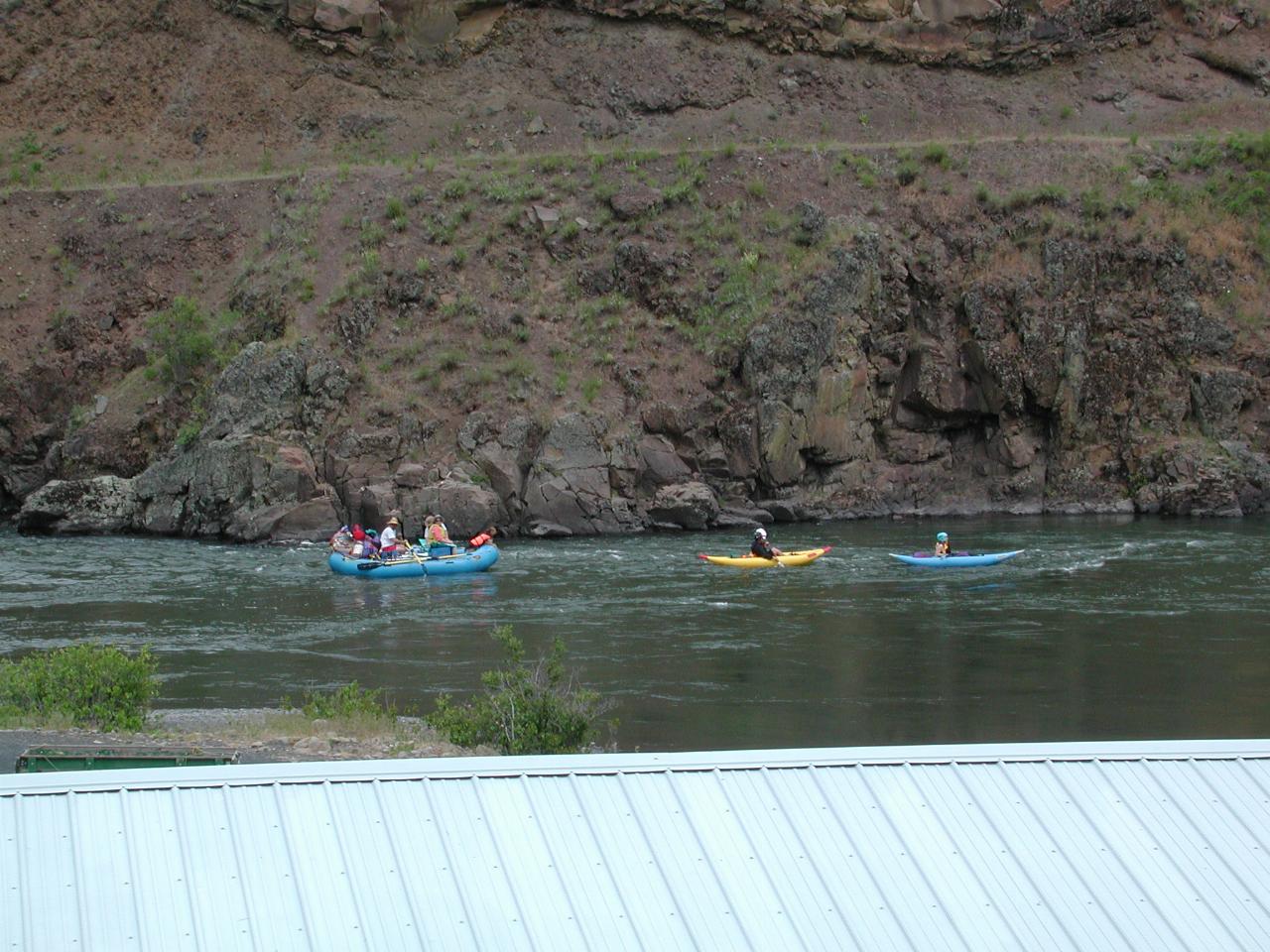 Rafters on the Grande Ronder River at Boggan's Oasis