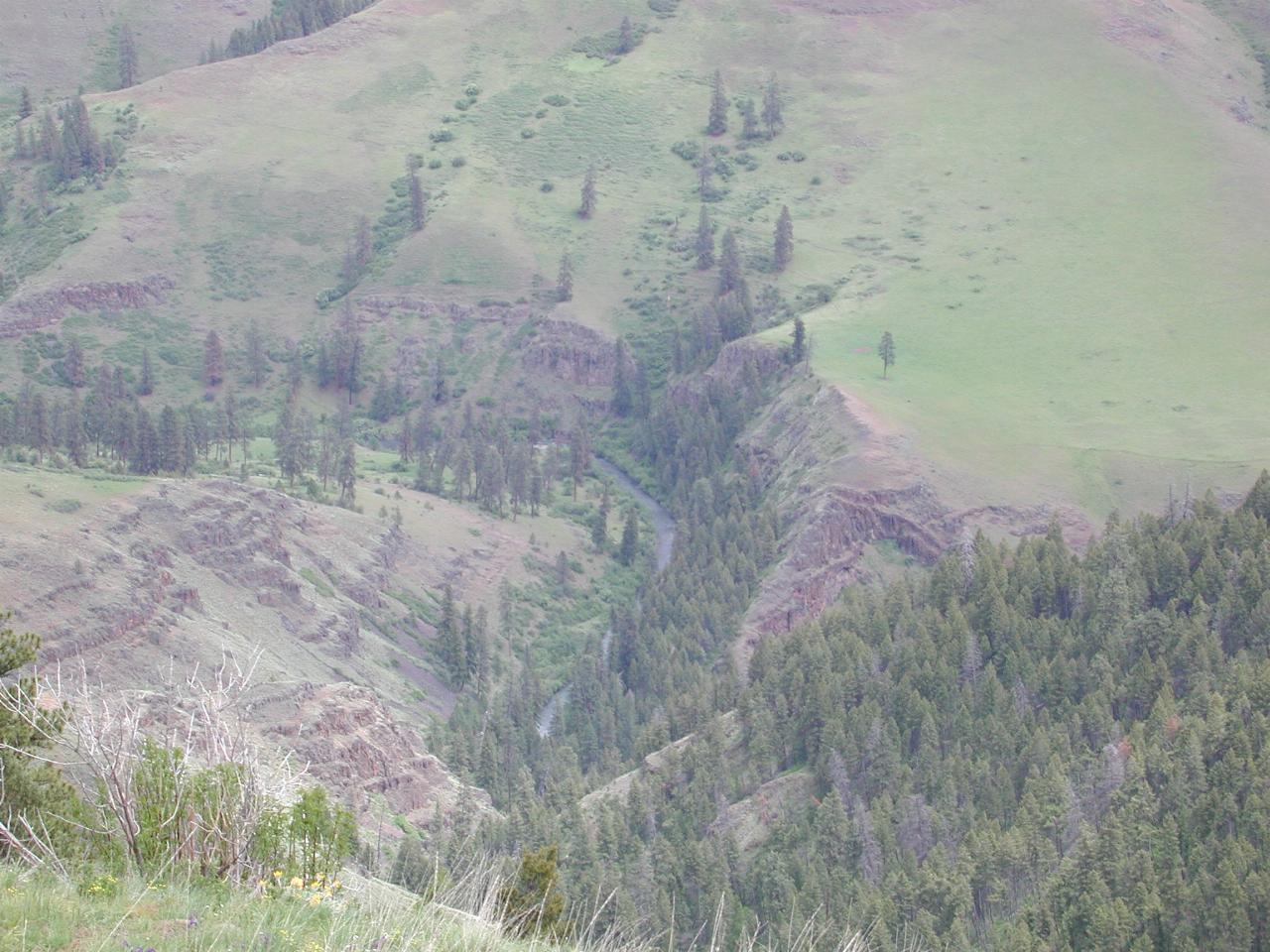 Close up of river at bottom Chief Joseph Canyon