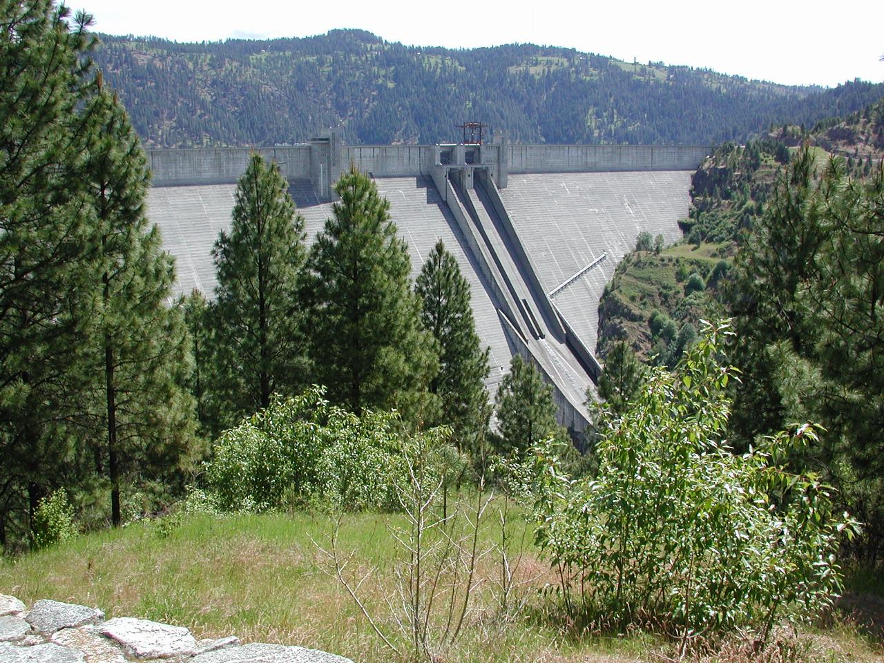 Part of Dworshak Dam, ID (near Ahsakha)