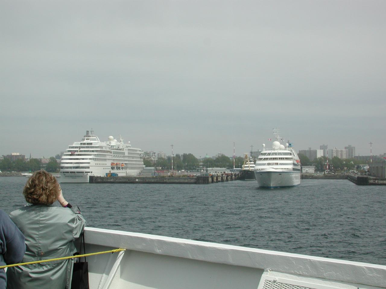 Victoria BC's cruise ships