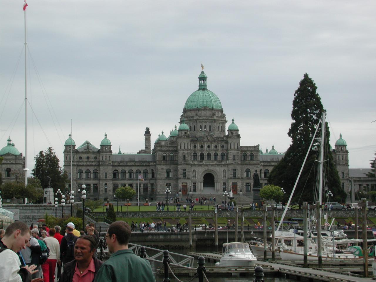 British Columbia's Parliament Building, from Inner Harbour walk