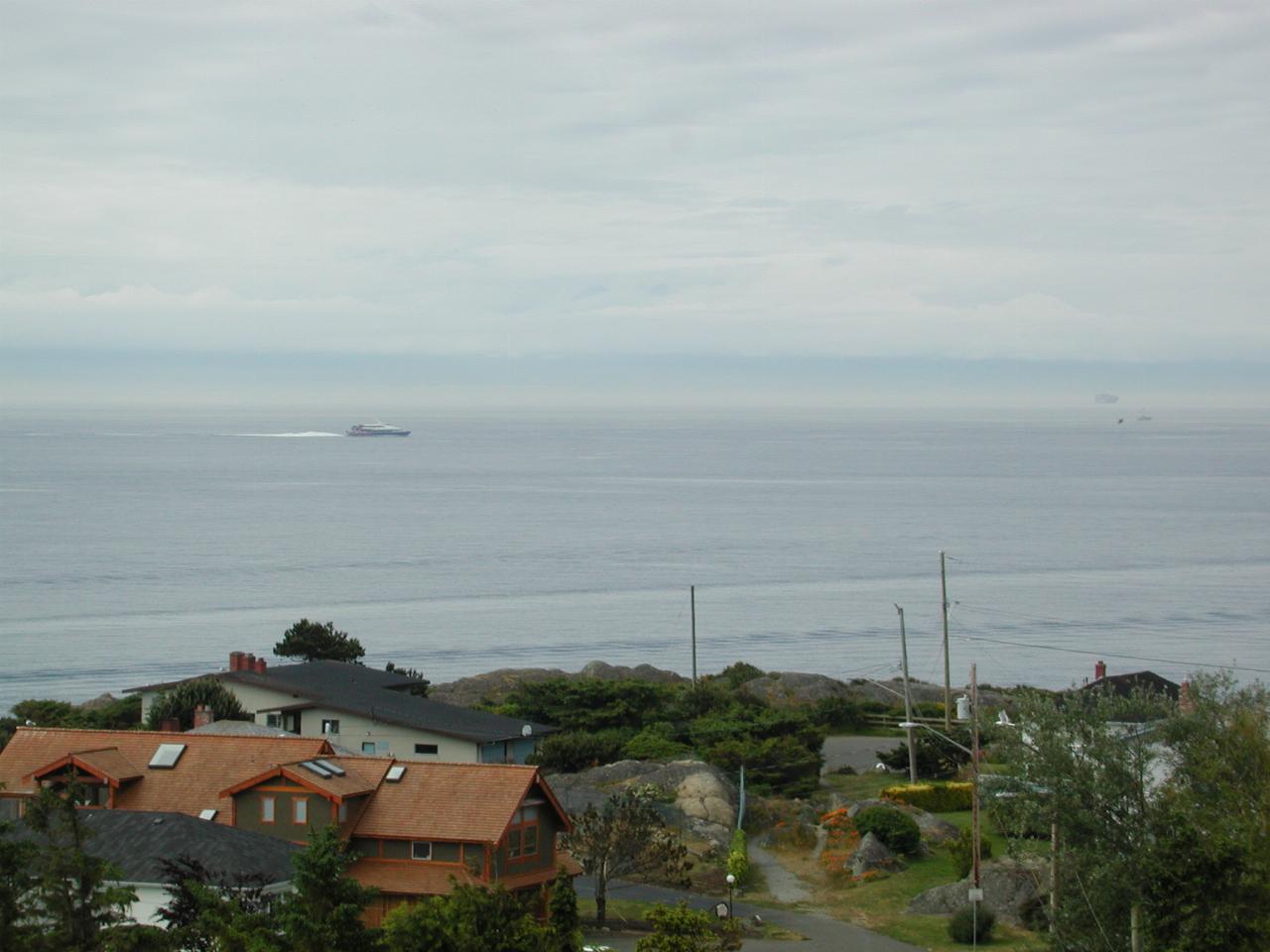 Catamaran passenger ferry from Seattle just off Victoria BC