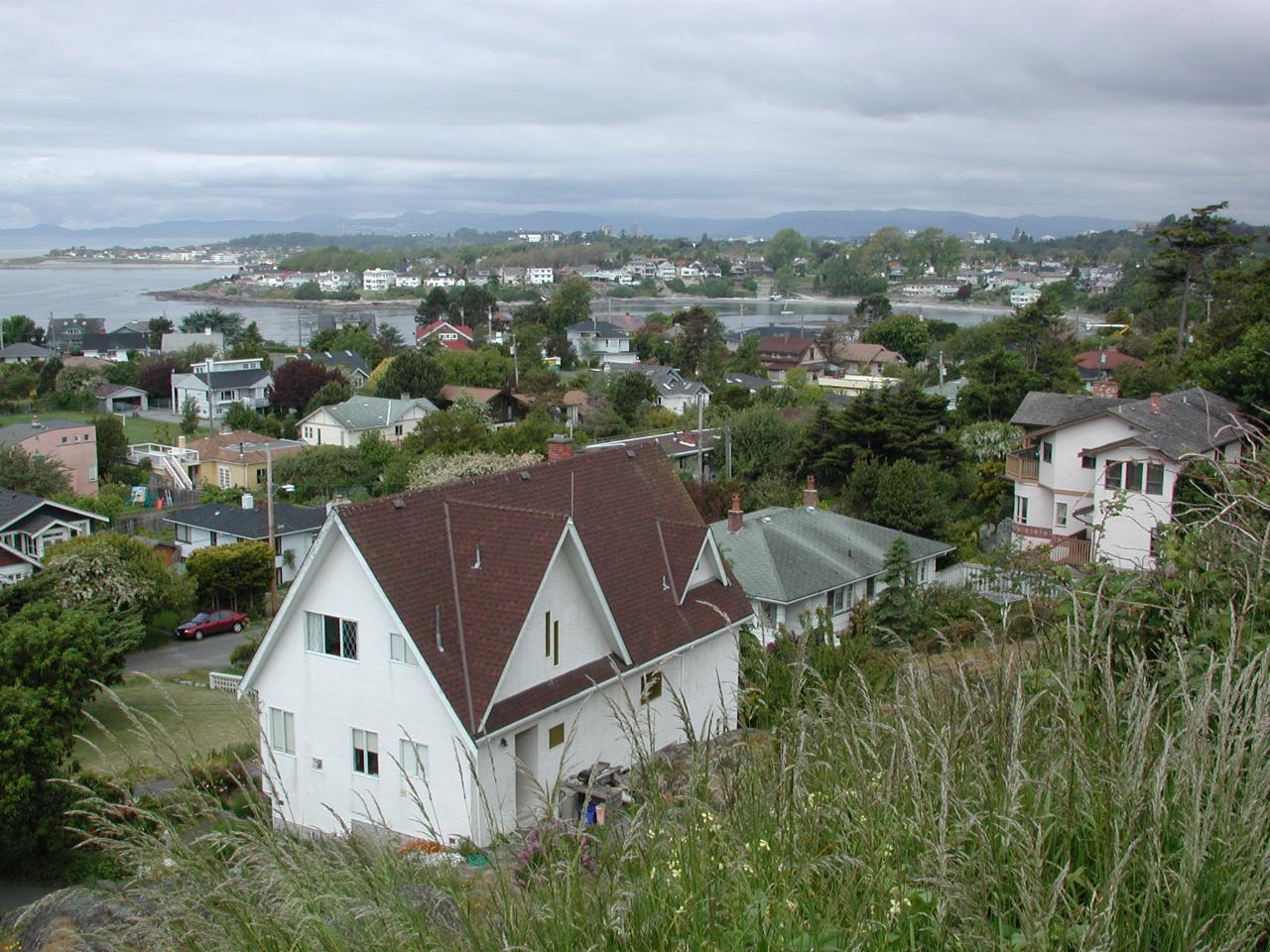 Looking back towards downtown Victoria from eastern side