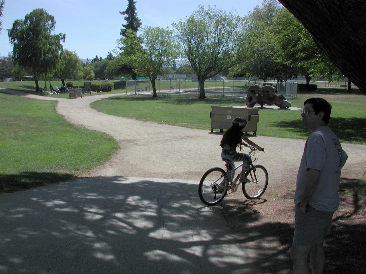 A park in Palo Alto, with Andrew and Victoria Morton