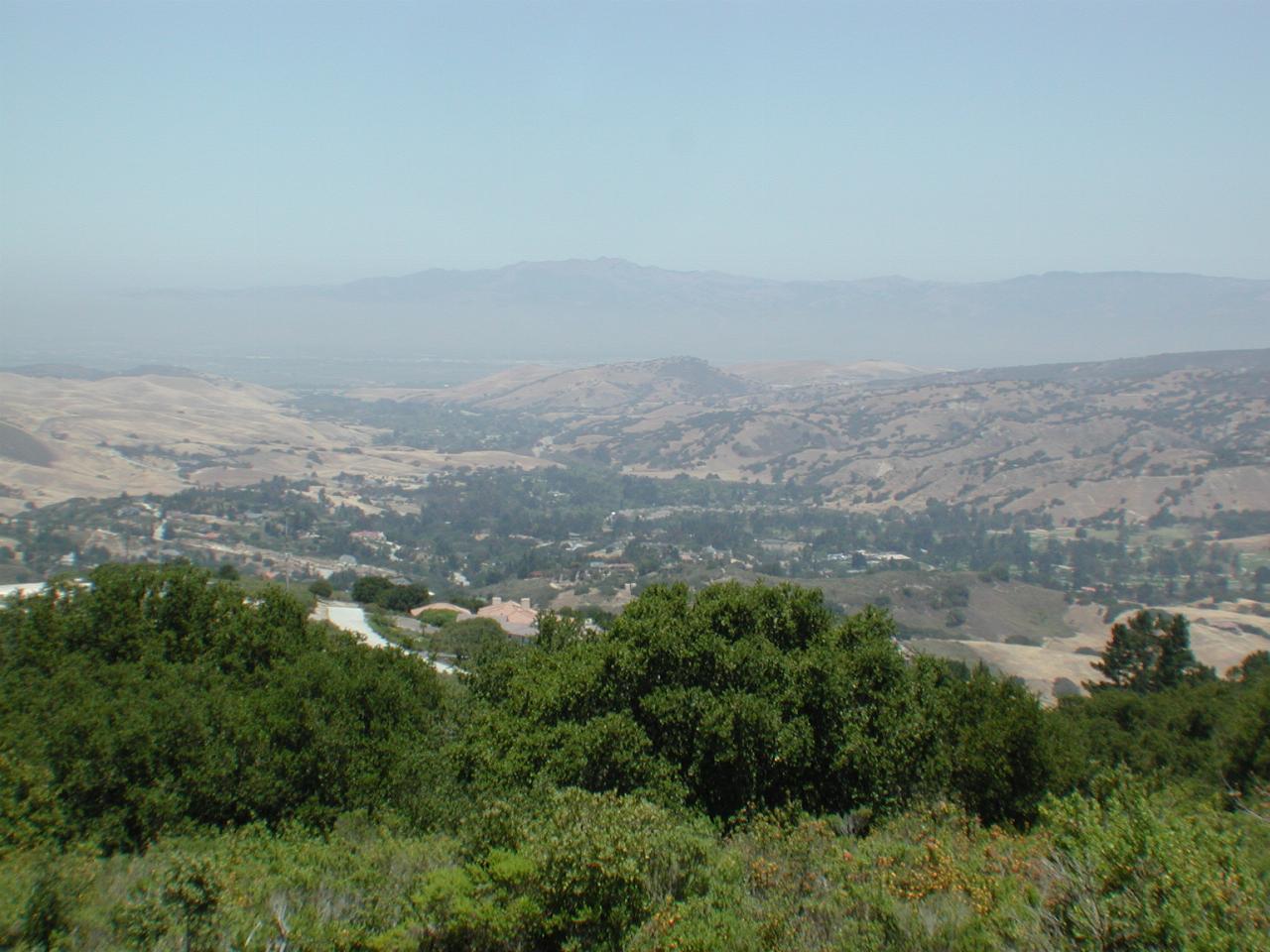 Looking north (towards Monterey) from north rim of Carmel Valley