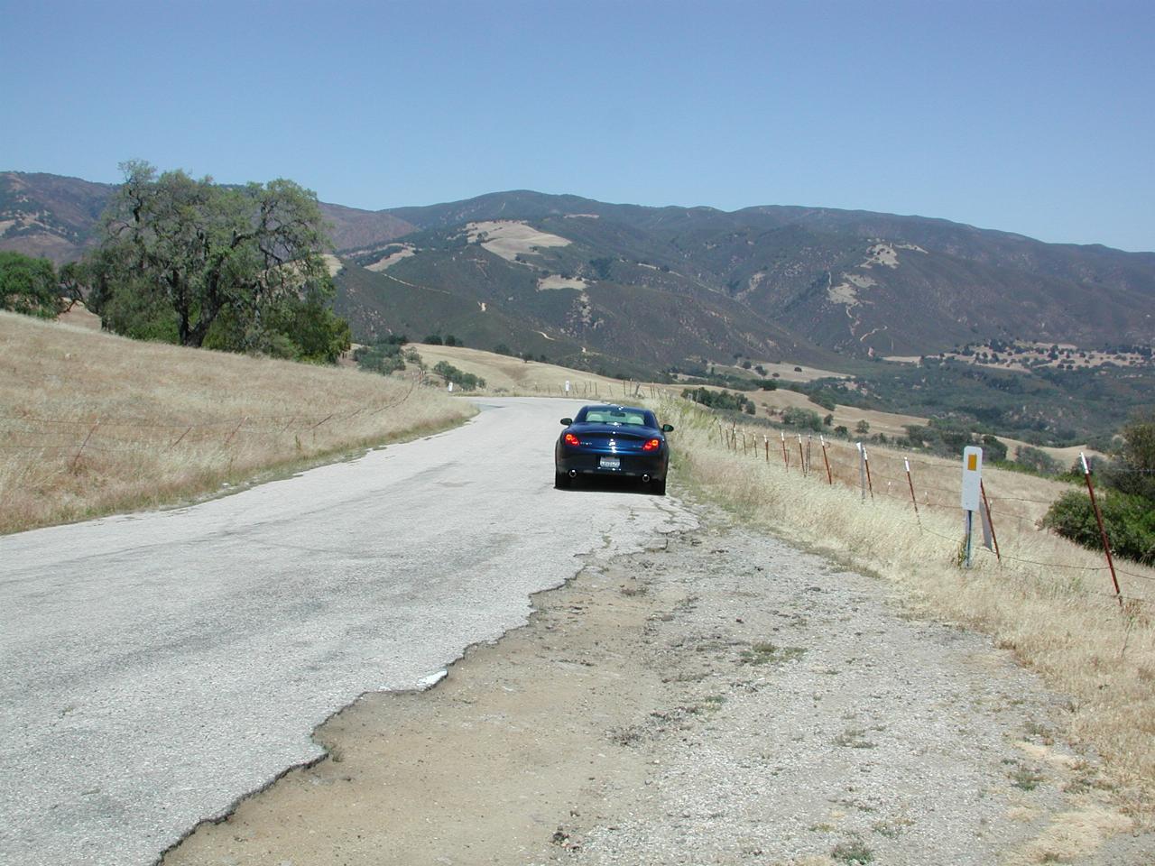 On southern end of Carmel Valley Road