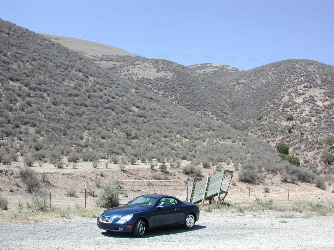 On Arroyo Seco Road, looking north (towards Soledad); Seco Creek