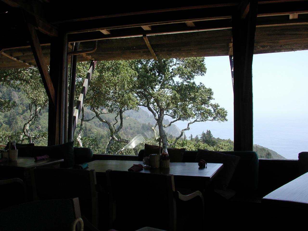 View from Nepthene Restaurant in Big Sur