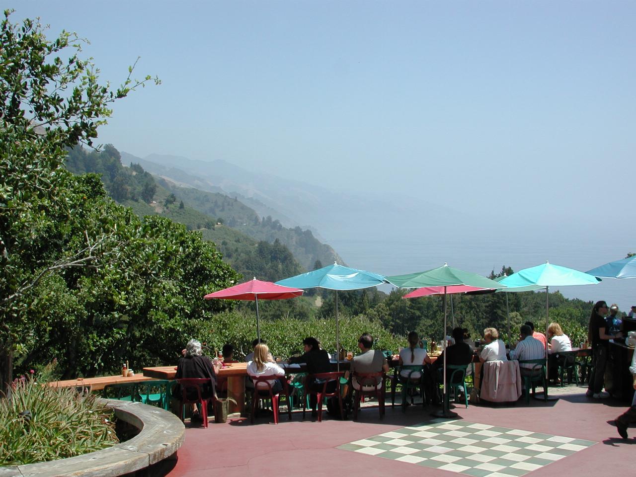 View from Nepthene Restaurant in Big Sur